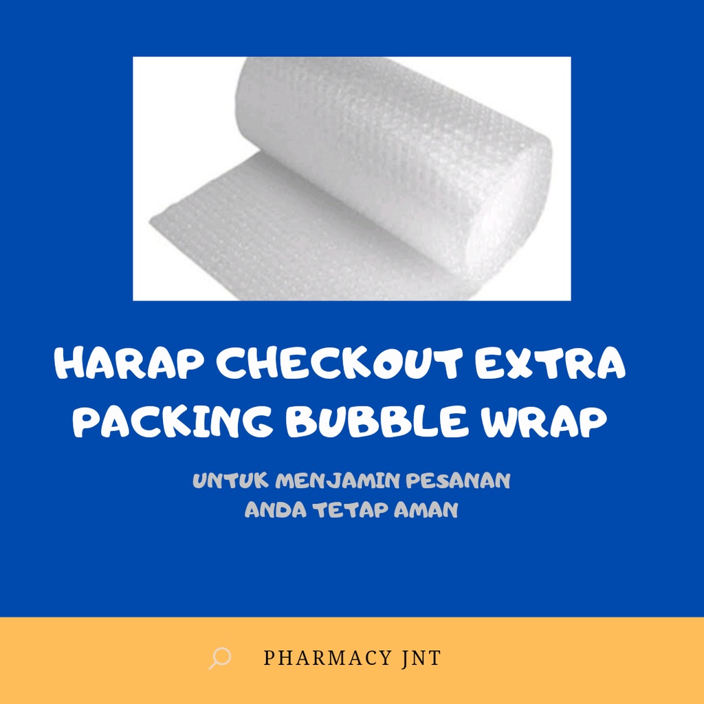 BUBBLE WRAP / TAMBAHAN PACKING BUBBLE WRAP WAJIB UNTUK PRODUK KALENG &amp; KACA