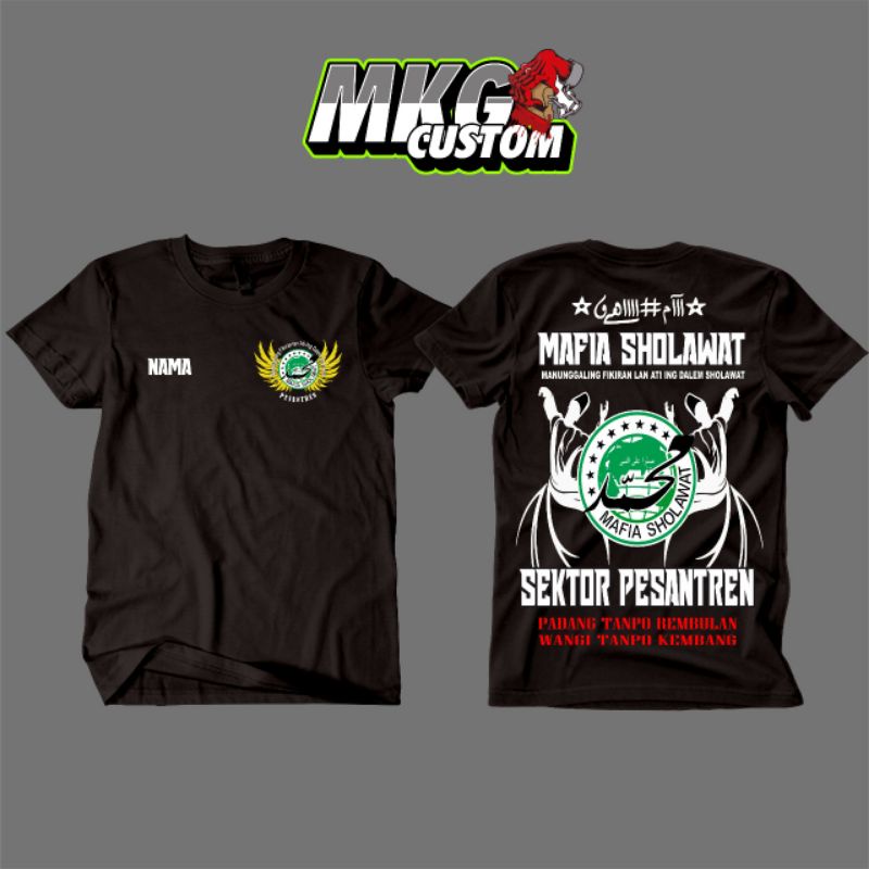 Jual Kaos Mafia Sholawat Custom Nama Kota Sektor Shopee Indonesia