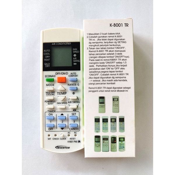 REMOT REMOTE AC PANASONIC INVERTER MULTI - UNIVERSAL AC PANASONICC
