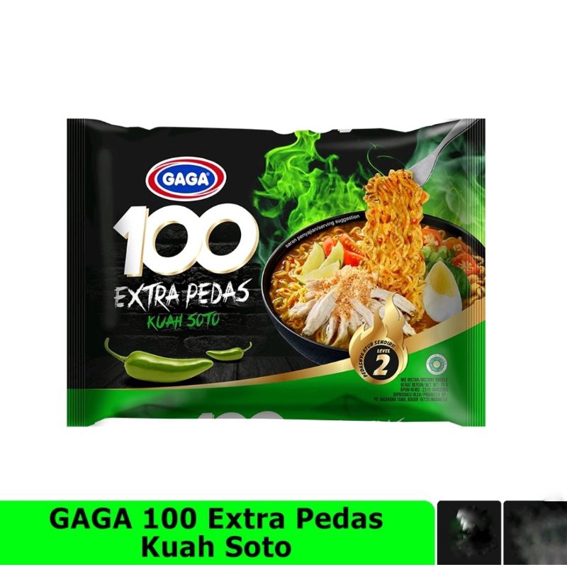 

MIE INSTAN GAGA 100 EXTRA PEDAS KUAH SOTO 75 gr
