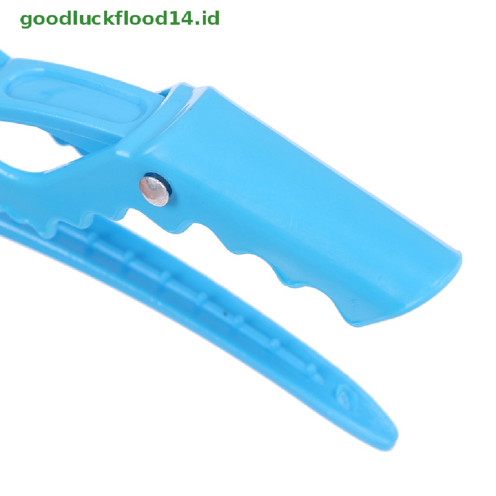 [GOOGFOUR] 5pcs Hairdressing Salon Matte Sectioning Clamp Hair Clip Jepitan Rambut Grip Cakar [Atas]