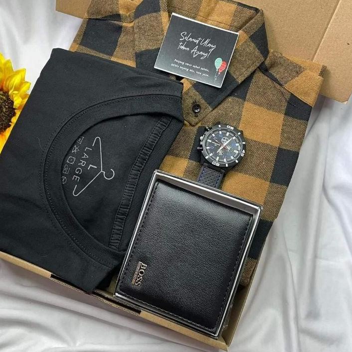 

11.11✔️[BISA COD] - PART II GIFT BOX COWOK KEMEJA KOTAK FLANEK KADO ULTAH KADO ANNIVERSARY KADO ORANG SPESIAL MURAH|KD7