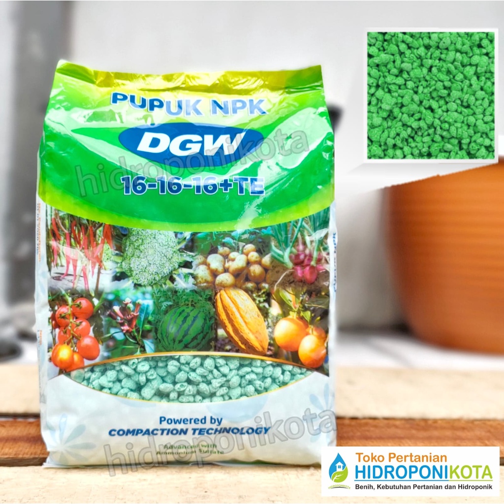 DGW - pupuk NPK 16 16 16 +TE kemasan 1 kg - pupuk daun