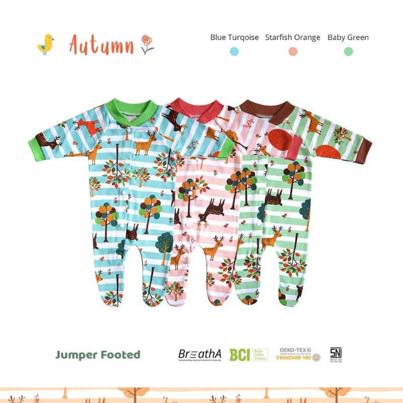 Jumpsuit bayi lengan panjang SNI JOEL Jumper Bayi Newborn Sleepsuit Bayi Jumper Kaki Tutup  kaki buka Lengan Panjang baju tidur piyama kaos bayi baju anak baru lahir celana kodok set