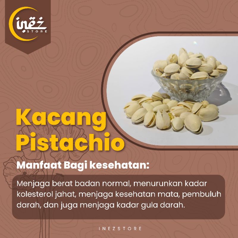 

Kacang Pistachio /kacang cemilan sehat