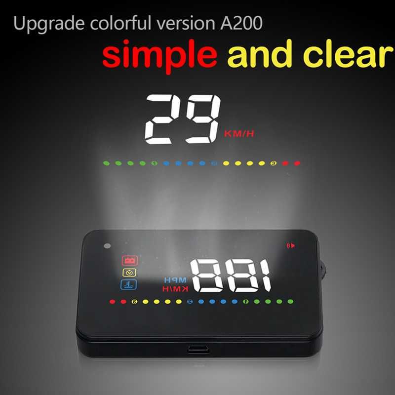 Digital Car LED Head Up Display HUD OBD2 Interface - A200