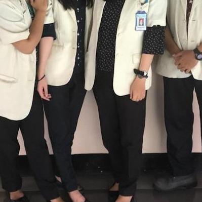 Jas Apoteker Kuning Gading lengan pendek Wanita