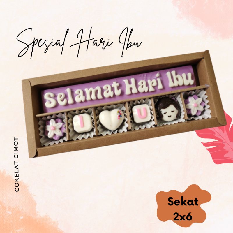 

cokelat custom spesial edisi hari ibu/kado hari ibu/mother's day gift/hadiah hari ibu