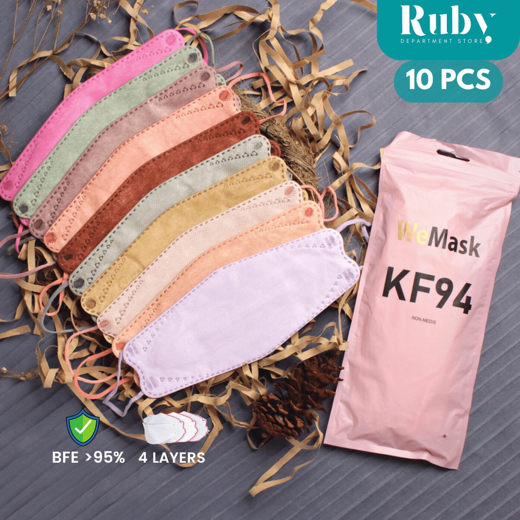 TRS - Masker KF94  Warna Warni 1 Pack Isi 10 Pcs