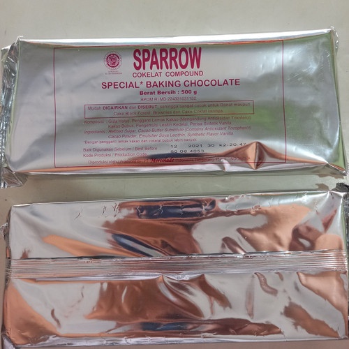 

Sparrow coklat compound/coklat batang 500gram