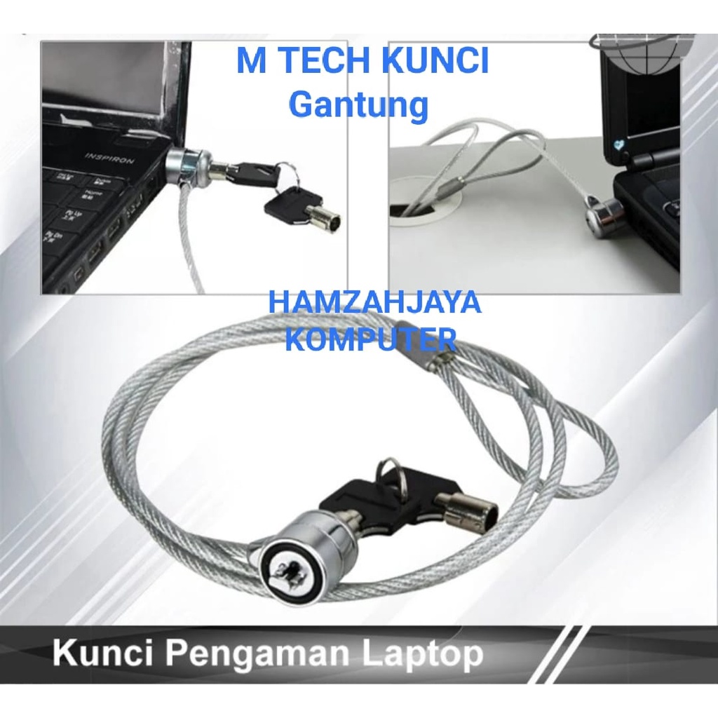 Jual KUNCI Kawat Pengaman LAPTOP NOTEBOOK Kode Angka Kombinasi | Shopee ...
