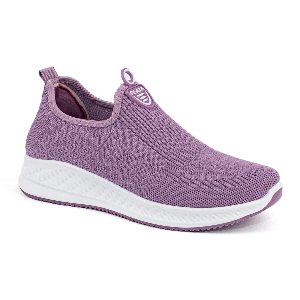 Sepatu Slip On Terbaru Sneakers Wanita Import Tanpa Tali Fashion Korea Casual Sport Shoes A032