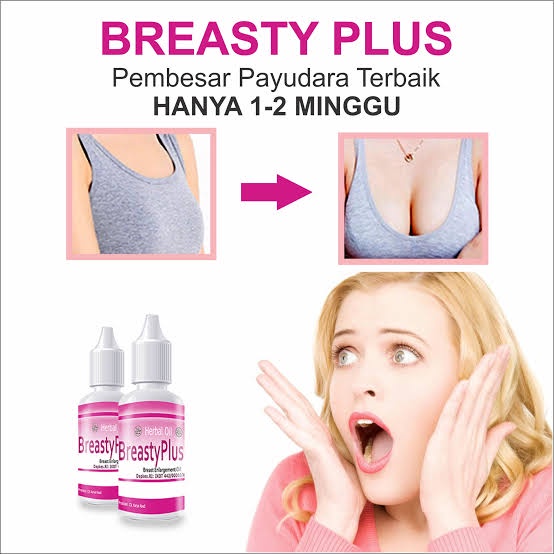( BISA COD ) BREASTY PLUS HERBAL ASLI - BREASTYPLUS UNTUK PEMBESAR & PENGENCANG PAYUDARA ISI 15ml Br