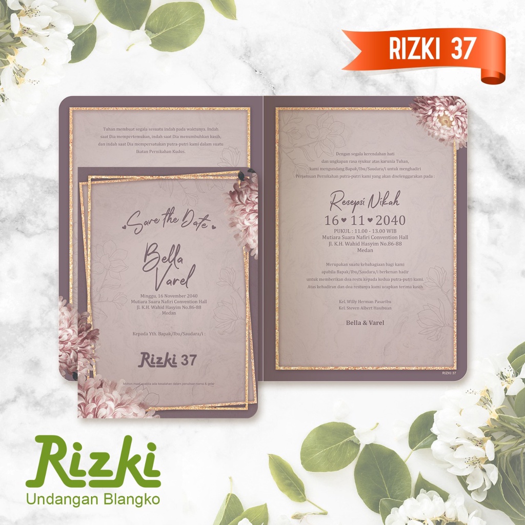 RIZKI 37 Blanko Undangan