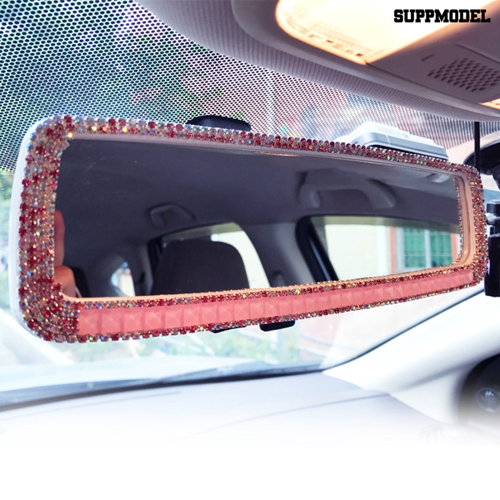 [Dekorasi] Kaca Spion Adjustable HD-Kompatibel Dengan Berlian Imitasi Yang Dapat Diganti Instalasi Mudah Mobil Modifikasi Pengganti Kaca Spion Untuk Kendaraan