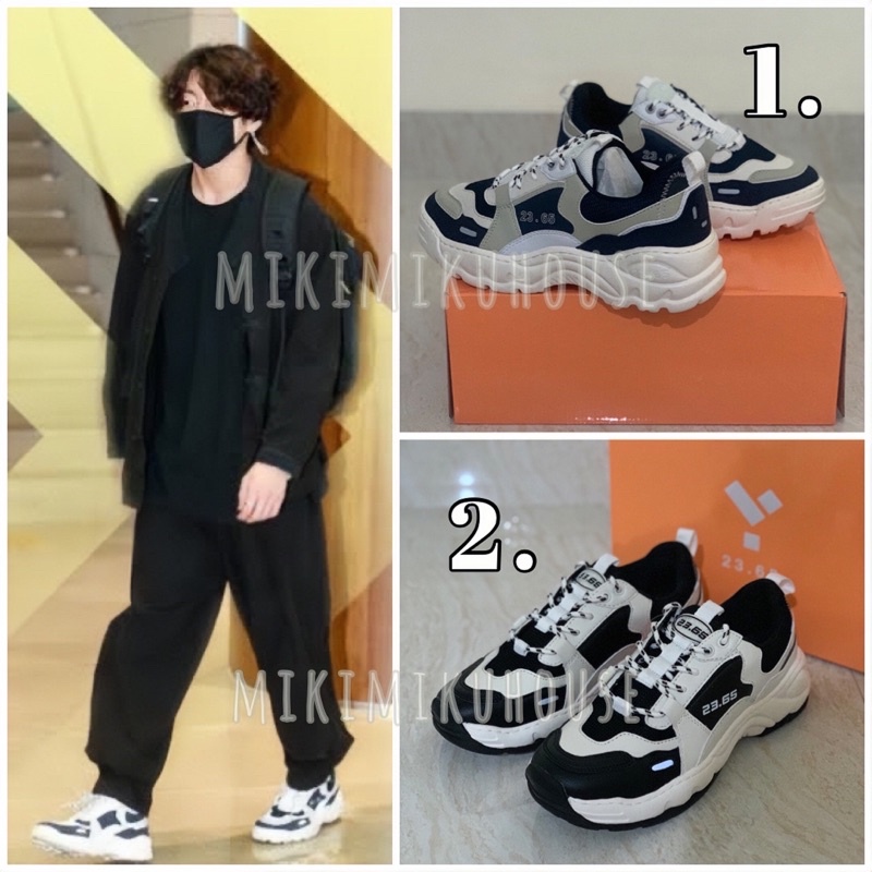 BTS JUNGKOOK 23.65 V2 SHOES SNEAKER SNEAKERS KOREA BRAND SEPATU ORI