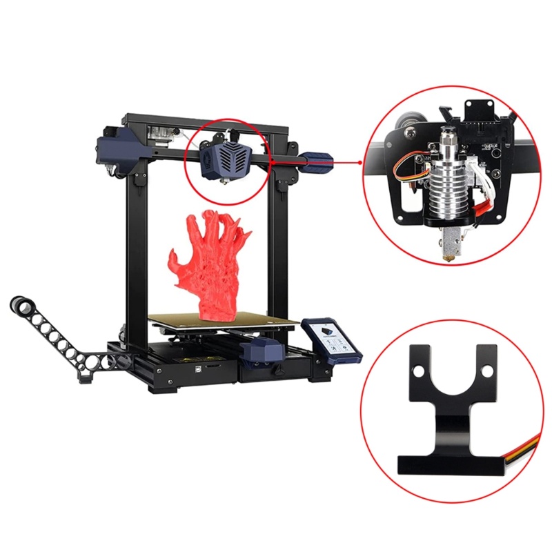 Zzz Aksesoris Printer 3D Extruder Hot End Mounting Block Auto Leveling Sensor