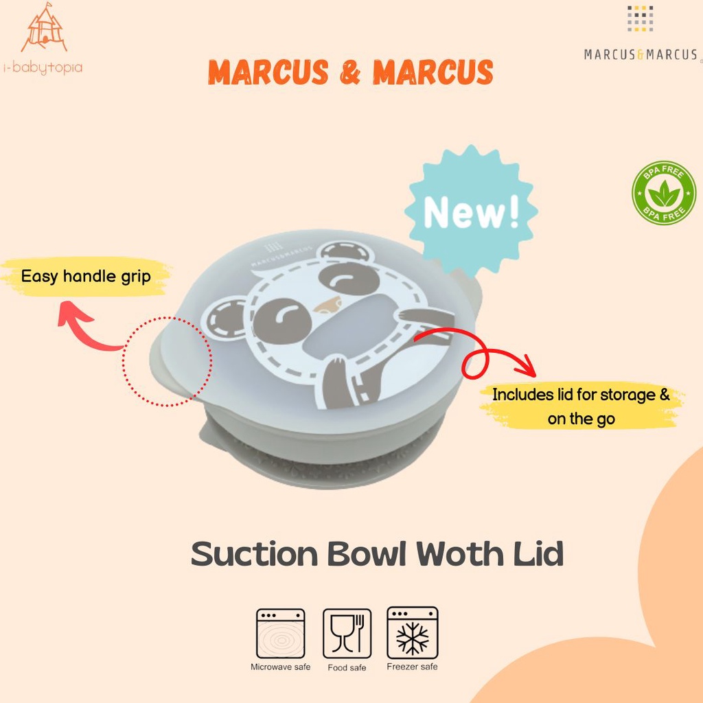 Marcus &amp; Marcus Suction Bowl With Lid