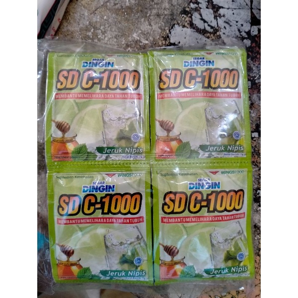 

segar dingin C1000 isi 24sachet, per pack.