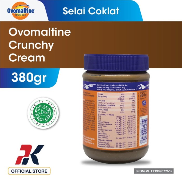 

selai- ovomaltine crunchy cream 380gr -selai