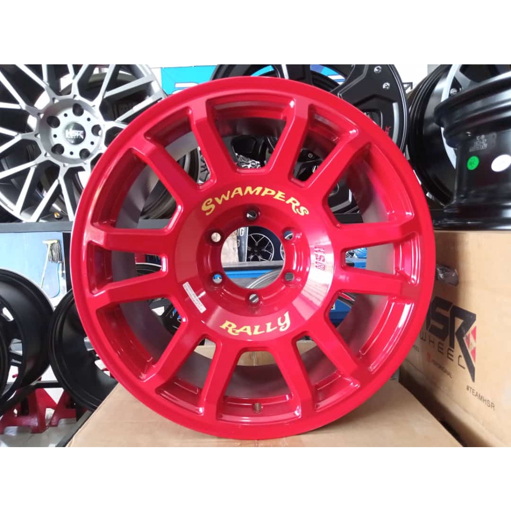 Jual Velg Mobil Racing Ring Model Rally Look Hsr Swampers Warna Dark