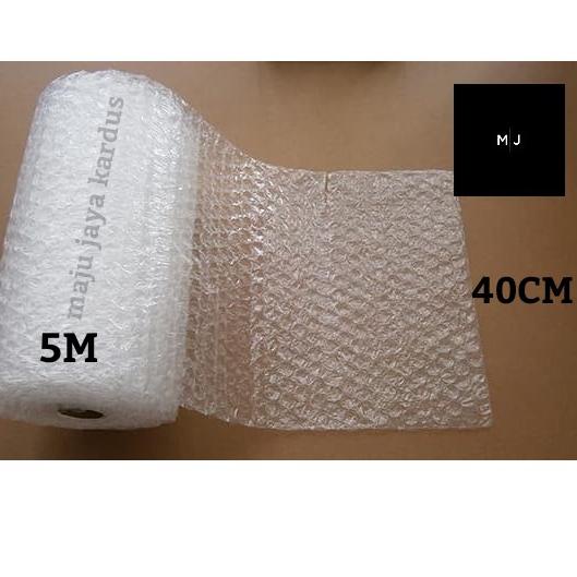 

ヌ Bubble Wrap Plastik Gelembung Potongan Lembaran Ukuran 5m x 40cm ✪