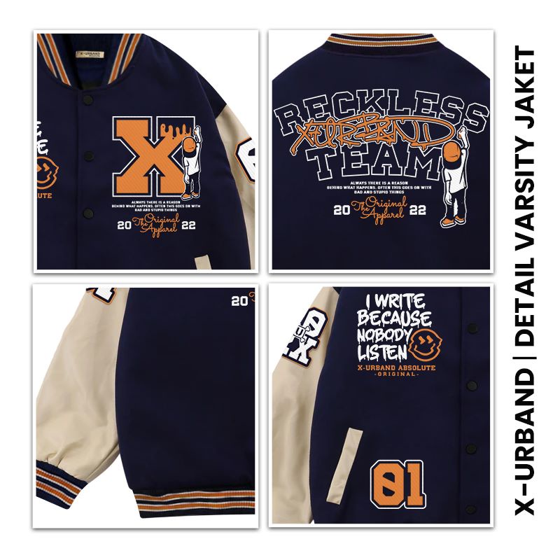 Dhozen Jaket Varsity Fleece Reakleas Team A381