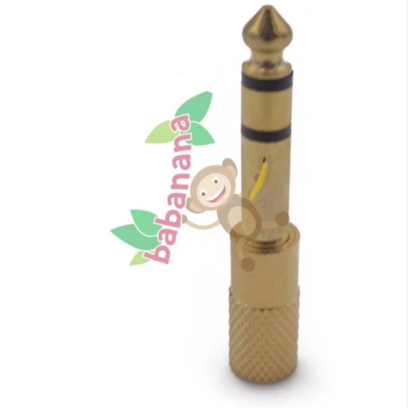 Konektor 6.5 mm male to 3.5 mm female converter audio jack aux
