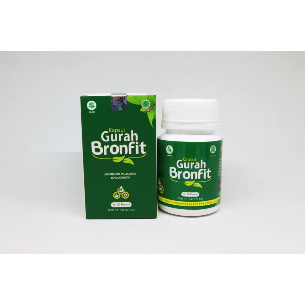 Gurah Bronfit Naturafit Original Kapsul Herbal Sesak Nafas Herbal Flu Batuk Bronkitis Asma