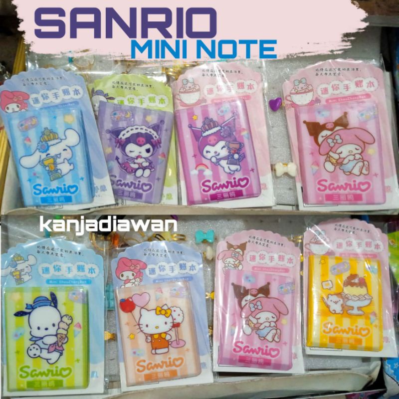 

Note Aesthetic Mini Note Notebook SANRIO Mini Note Cinnamoroll Little twin stars Melody Hello Kitty