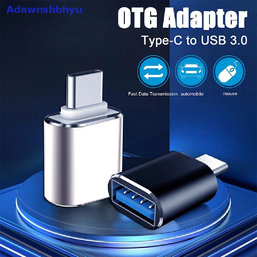 Adhyu Konektor Adaptor USB Type C Male To USB 3.0 Female Converter Kabel OTG Portable ID