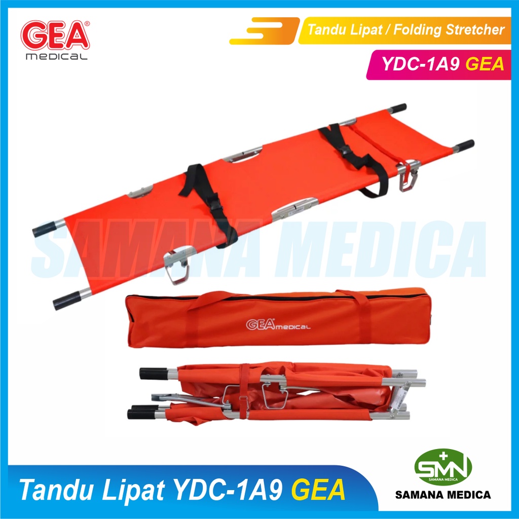 Tandu Lipat 2 / Folding Stretcher 2 GEA - YDC 1A9 Aluminium Kuat Murah