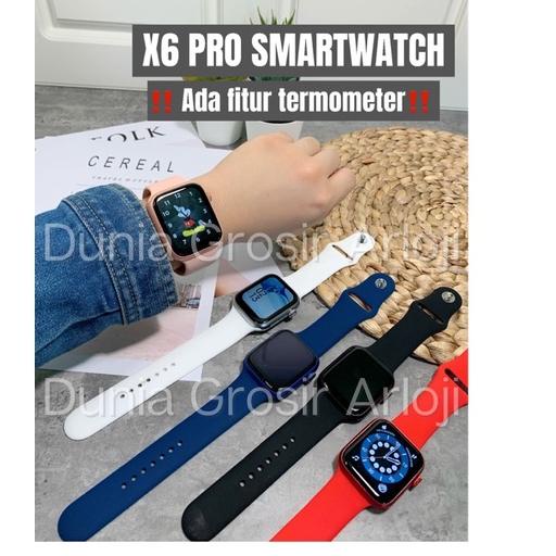 Terpercaya BERGARANSI  ✅  SMARTWATCH X6 PRO WATCH 6 SERIES (BISA TELEPON) FOR IOS  & ANDROID SMARTWA