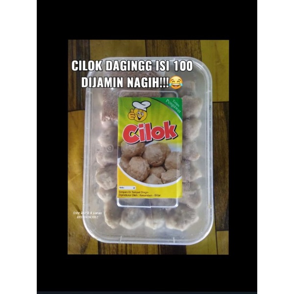 

CILOK DAGING(cilok kunyil )isi 100/PCS free bumbu kacang