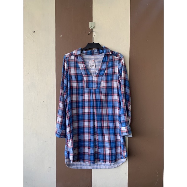 Kemeja Tunik Kotak Kotak