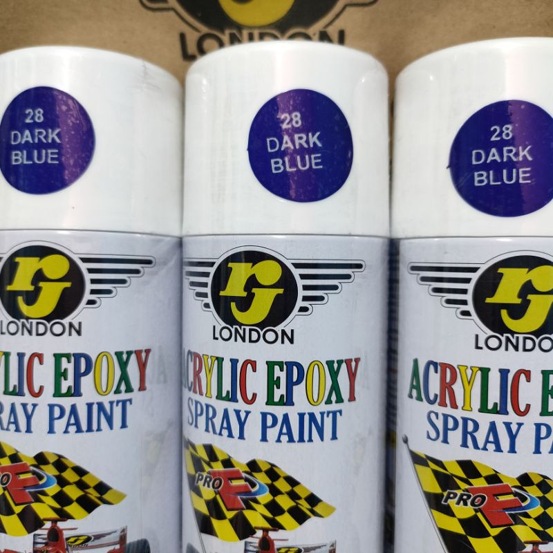 Pilok Pilox Cat RJ Dark Blue Biru Gelap 28 150cc Cat Semprot RJ London Spray Paint