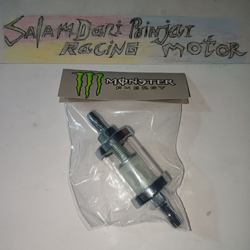 SARINGAN BENSIN KACA / FILTER BENSIN KACA  MOTOR SUPRA / SUPRA X 125 / FIT NEW / REVO / SMASH / MATI