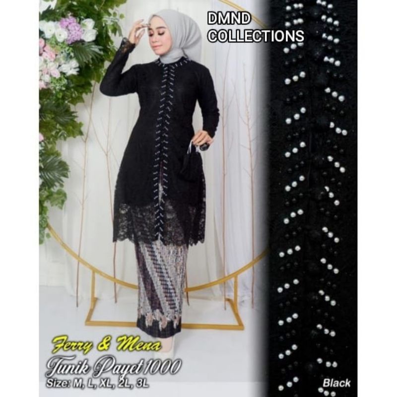 NEW SET KEBAYA TUNIK KANCING PAYET/SET TUNIK MODERN/SET TUNIK BUSUI/KEBAYA MODERN