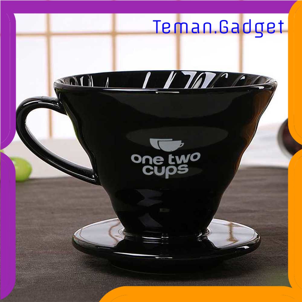 TG - DPR One Two Cups Filter Penyaring Kopi V60 Glass Coffee Filter Dripper - ZM00639