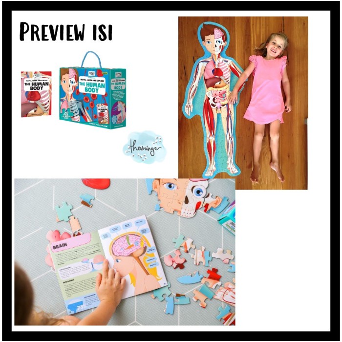 Sassi Junior Travel Learn Explore Puzzle Box Earth Human Body Space