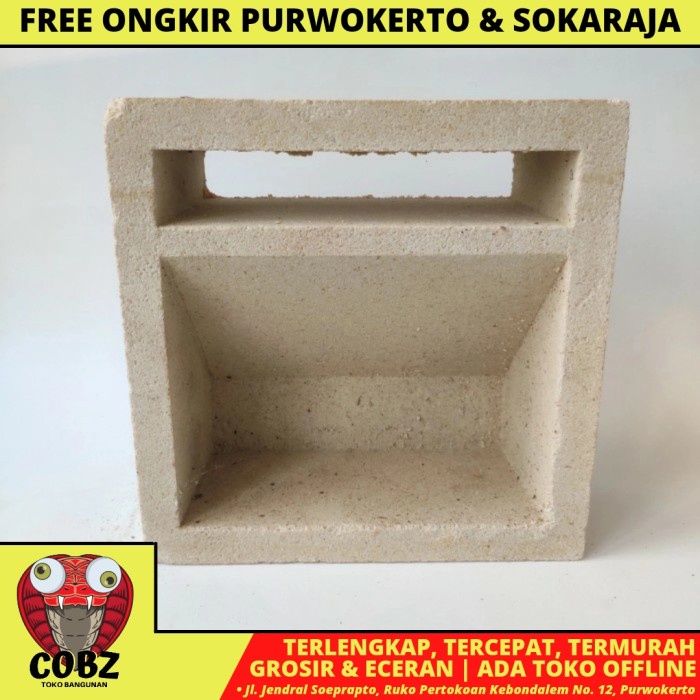 20 CM X 20 CM / NM 18 ROOSTER JALUSI LUBANG ANGIN BETON MOTIF PUTIH