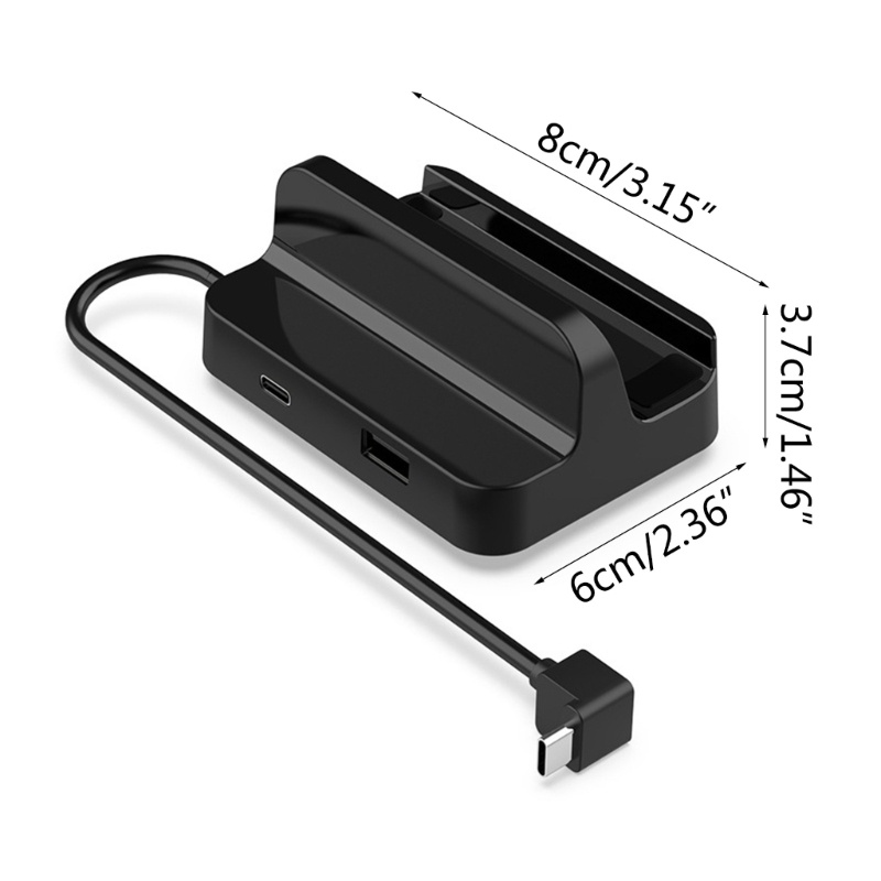 Zzz Adaptor Multi port Tipe-C Hub Docking Station Untuk Steam Deck Dengan 3pcs Stand Holder Pengisian Daya Output USB2.0