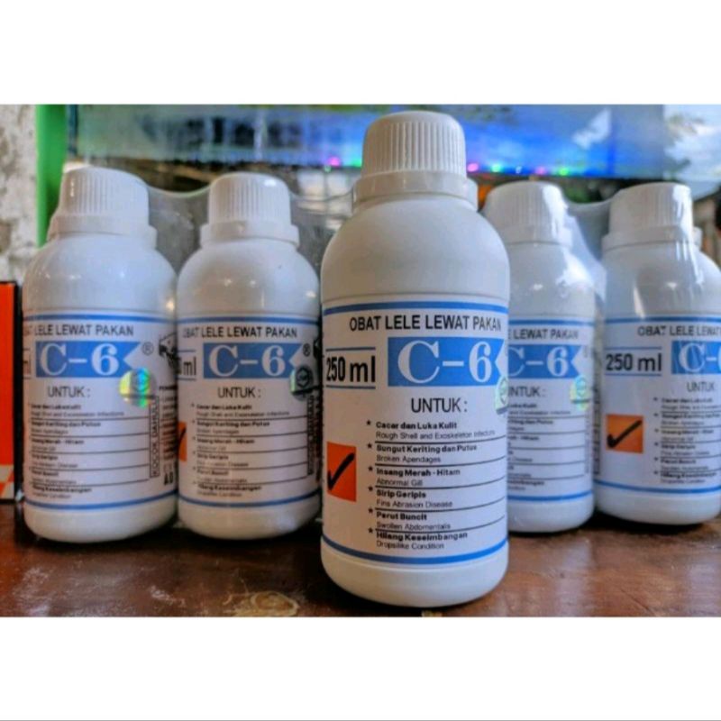 C6 Obat Ikan Obat Cacar Obat Ikan Lele 250ml