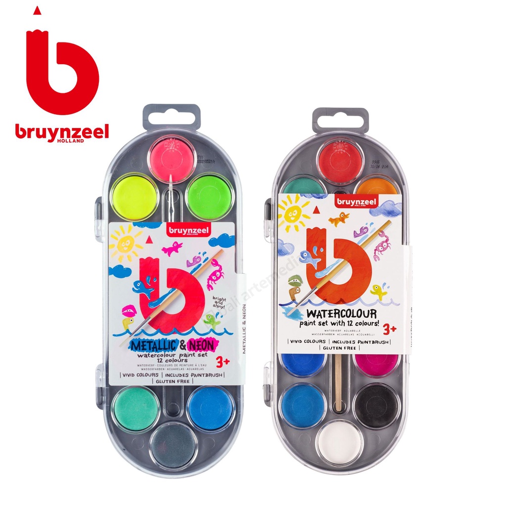 Bruynzeel Watercolour Paint Set 12