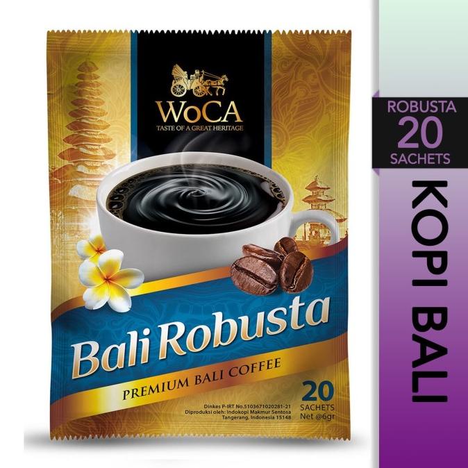 

[BISA COD] WoCA Kopi Bubuk Bali Robusta 20 Sachets