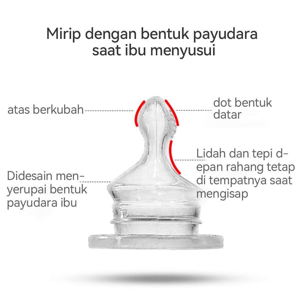 Lakhu Huki dot nipple bayi silikon / dot huki gepeng