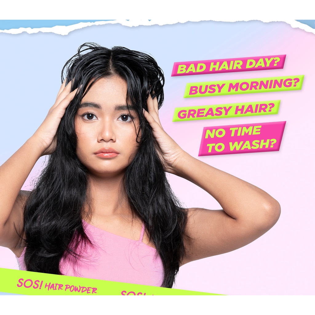 [NEW] DAZZLE ME SOS Hair Powder | Oil Control Rambut Lepek Mattifying Hairstyling Pomade Bedak