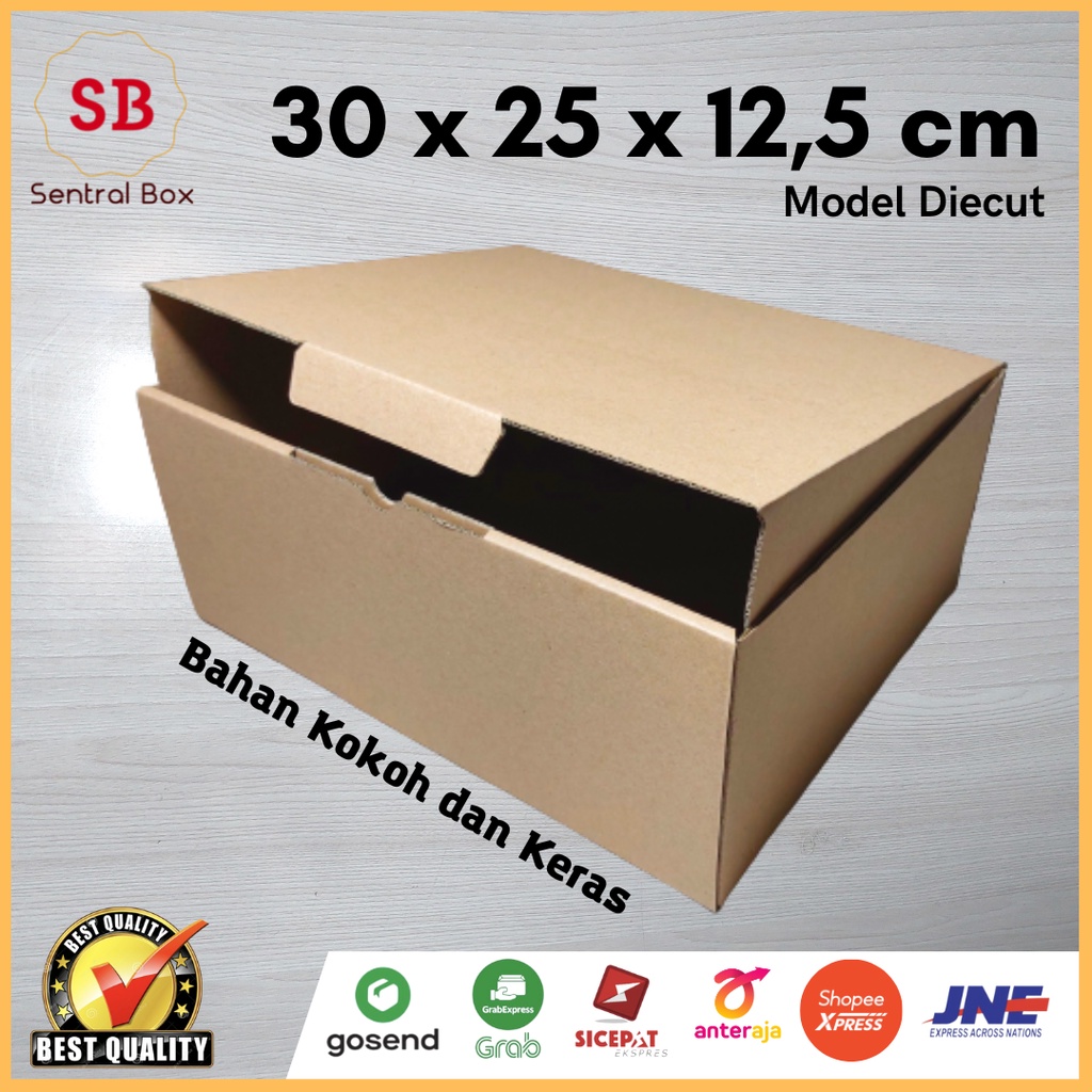 

( Min.order 5 pcs ) Kardus 30 x 25 x 12,5 cm ........ Die Cut
