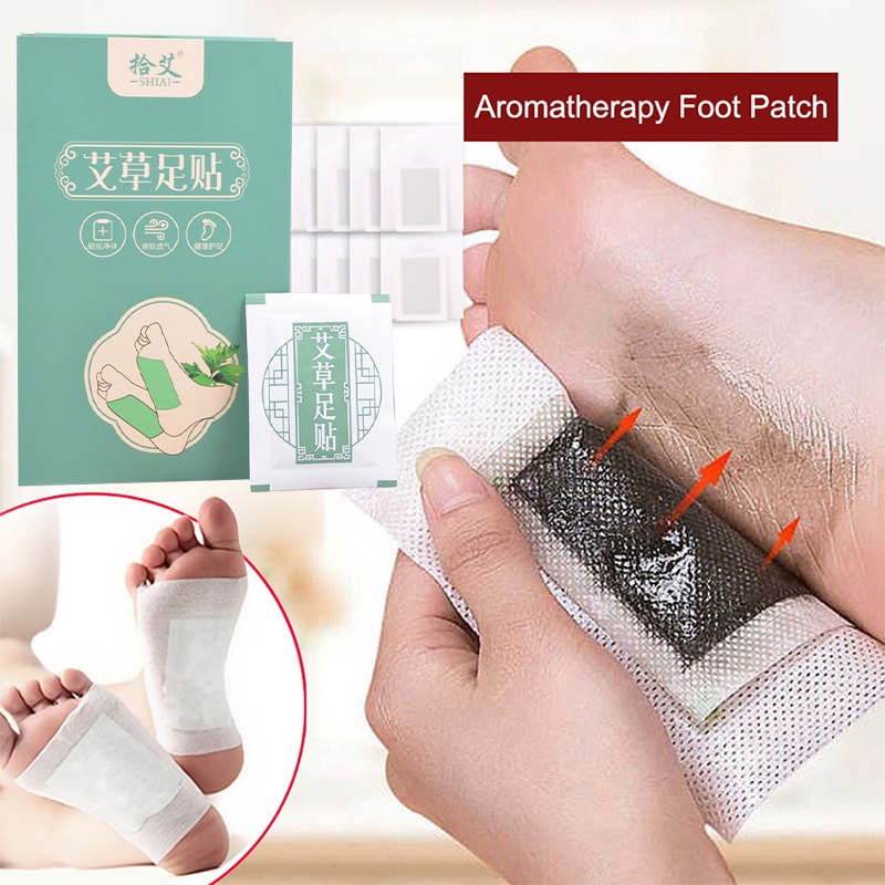 【50PCS】Koyo kaki Apsintus/Detox Foot Patch/Koyo Kaki Wormwood Slimming Relief Kelelahan/Koyo Kaki Dehumidifikasi