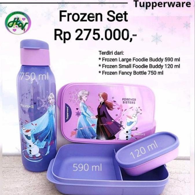 Lunch set anak frozen ORI tupperware